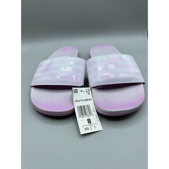 Adidas ADILETTE COMFORT Slides Womens Size 8 Pink - Picture 2 of 8